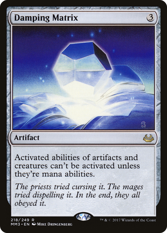 Damping Matrix (MM3-218)