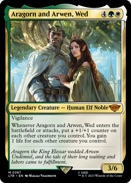 Aragorn and Arwen, Wed (LTR-287) (Foil)