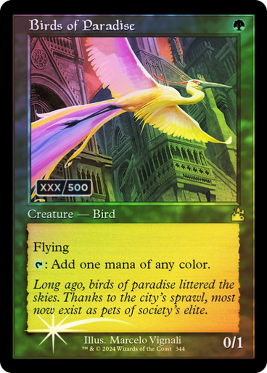 Birds of Paradise (RVR-344Z) (Foil) (Serialized)