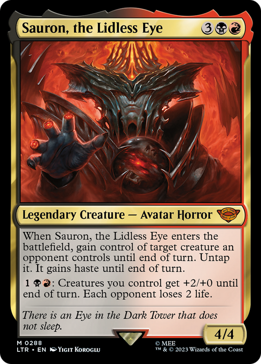 Sauron, the Lidless Eye (LTR-288) (Foil)