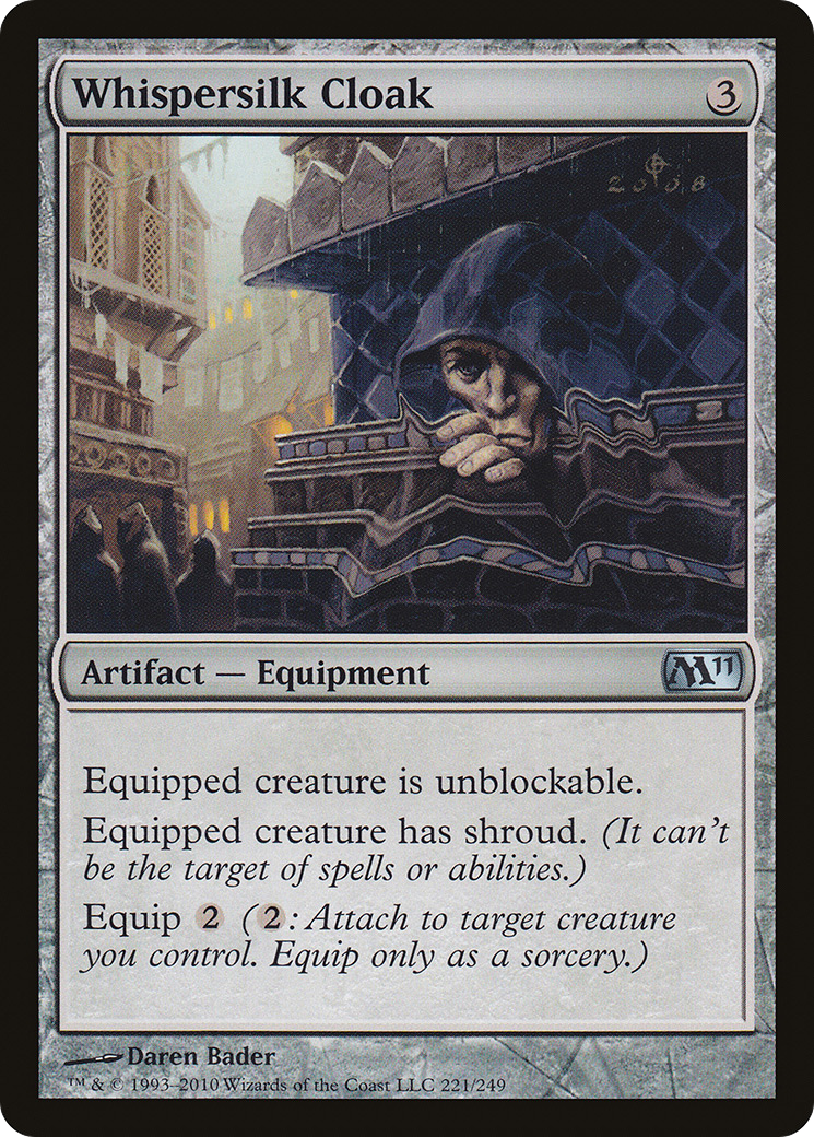 Whispersilk Cloak (M11-221) (Foil)