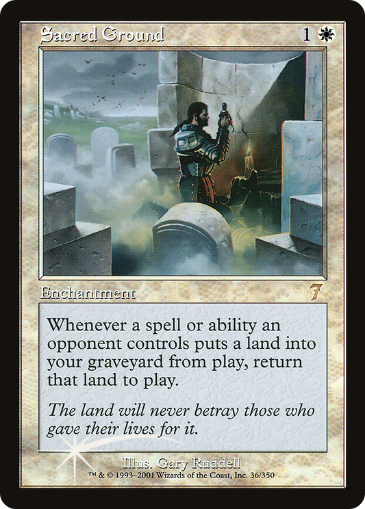 Sacred Ground (7ED-36★) (Foil)