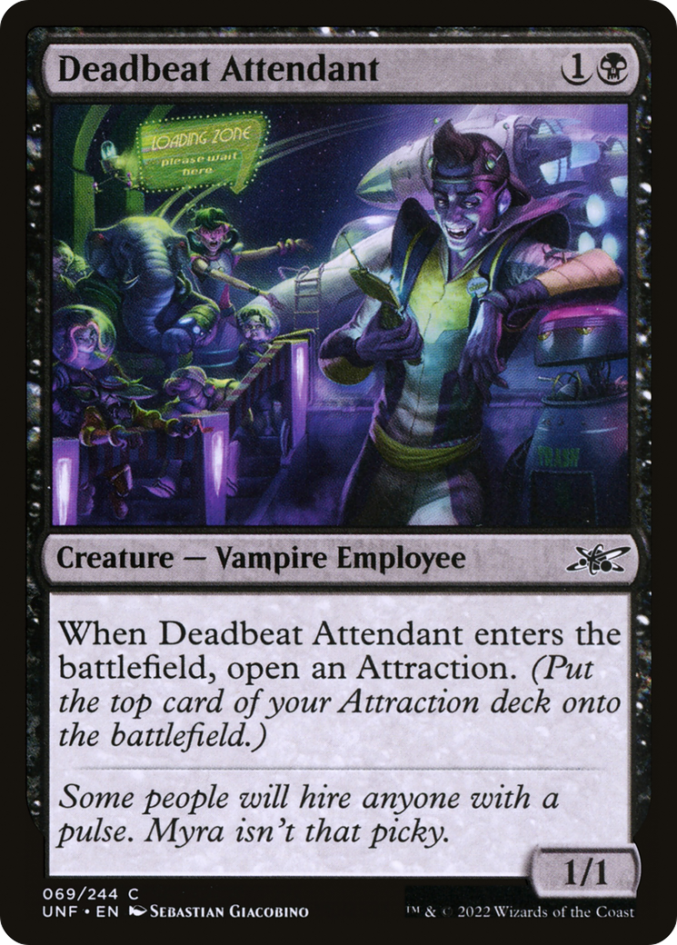 Deadbeat Attendant (UNF-069) (Foil)