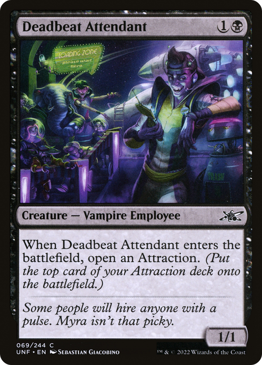 Deadbeat Attendant (UNF-069) (Foil)