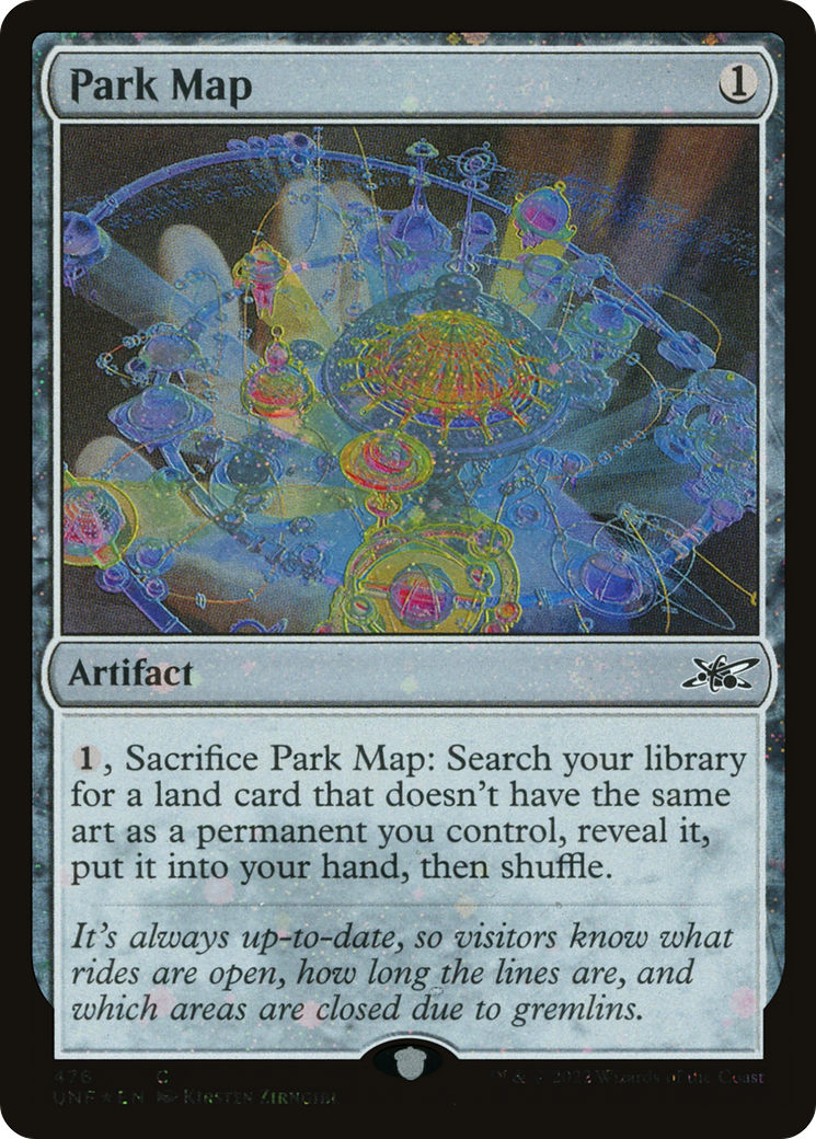 Park Map (UNF-476) (Galaxy Foil)