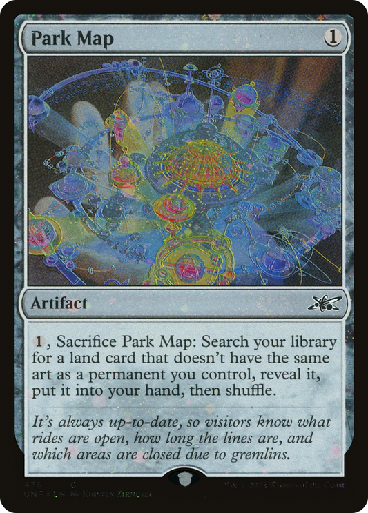Park Map (UNF-476) (Galaxy Foil)