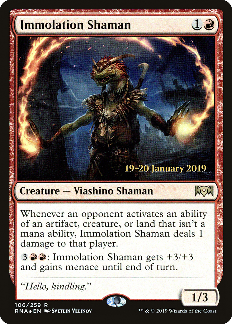Immolation Shaman (PRE-106S) (Foil)