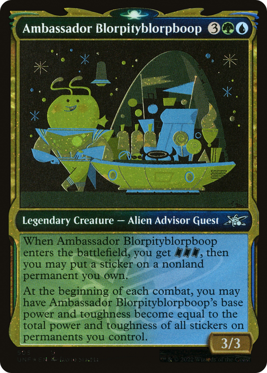 Ambassador Blorpityblorpboop (UNF-505) (Showcase) (Galaxy Foil)