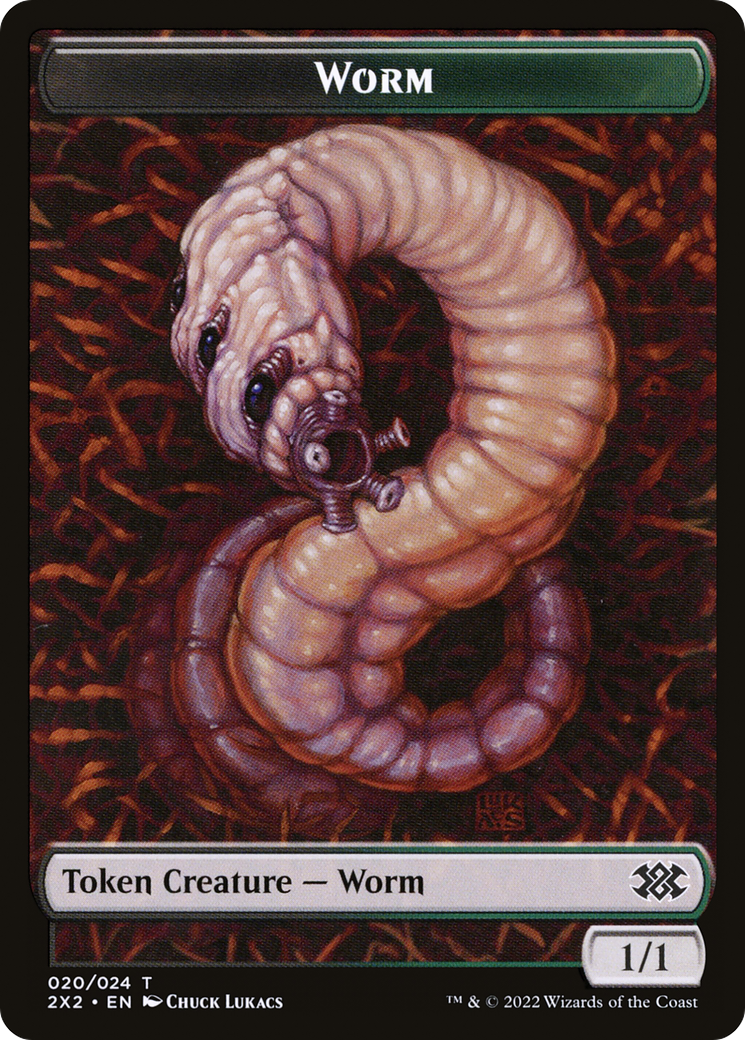 Worm // Aven Initiate Double-Sided Token (T2X2-20 // 4)