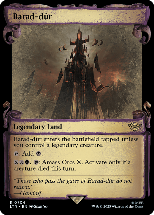 Barad-dûr (LTR-704) (Showcase) (Scroll) (Foil)