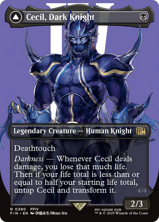Cecil, Dark Knight // Cecil, Redeemed Paladin (FIN-380) (Borderless)