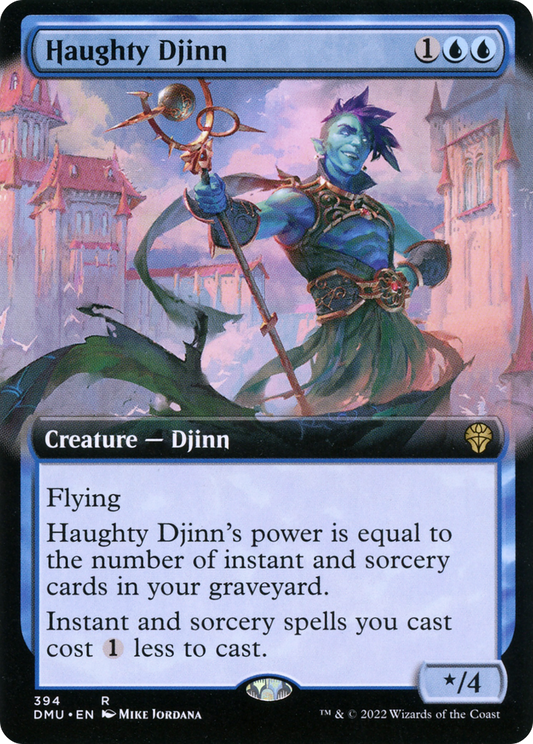 Haughty Djinn (DMU-394) (Extended Art) (Foil)