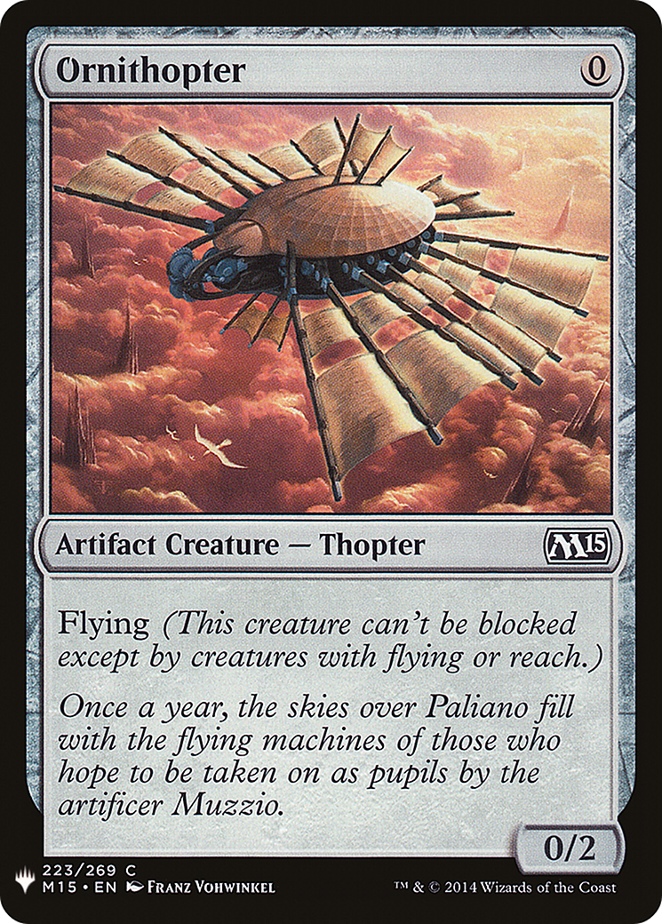 Ornithopter (LIST-M15-223)
