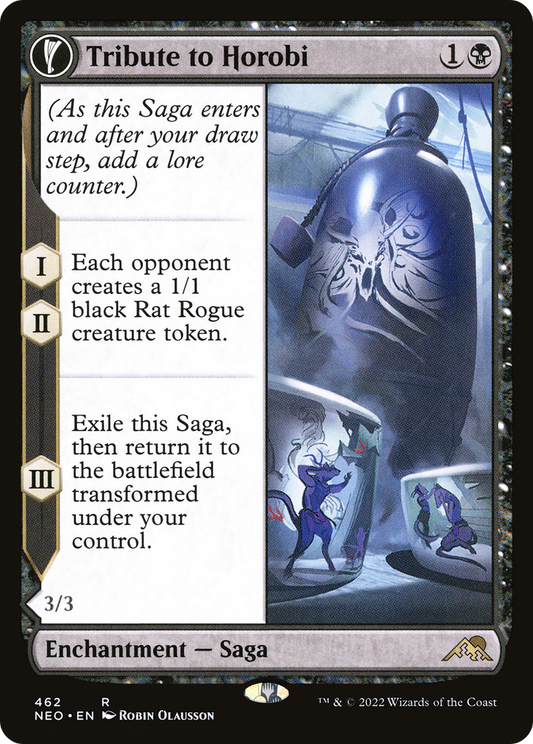 Tribute to Horobi // Echo of Death's Wail (NEO-462) (Extended Art) (Foil)