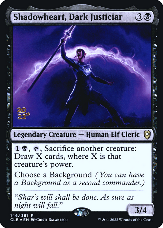 Shadowheart, Dark Justiciar (PRE-146S) (Foil)