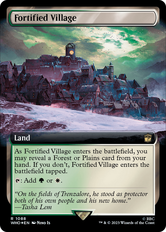 Fortified Village (WHO-1088) (Extended Art) (Surge Foil)