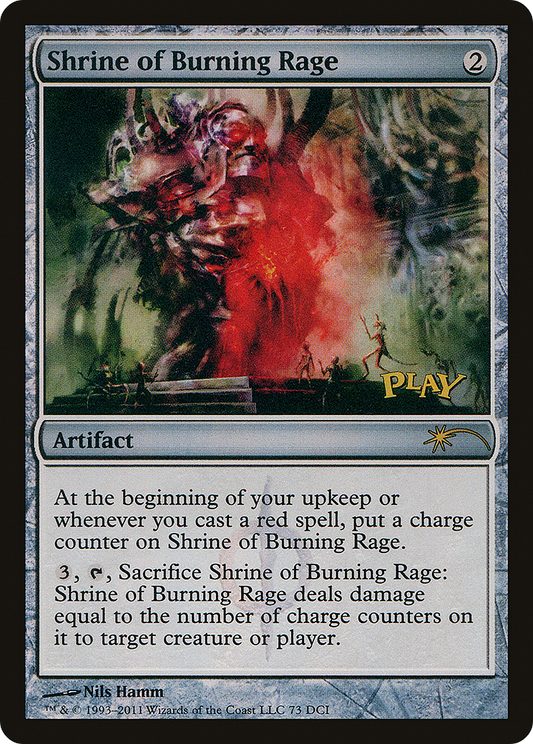 Shrine of Burning Rage (WPN-073) (Foil)