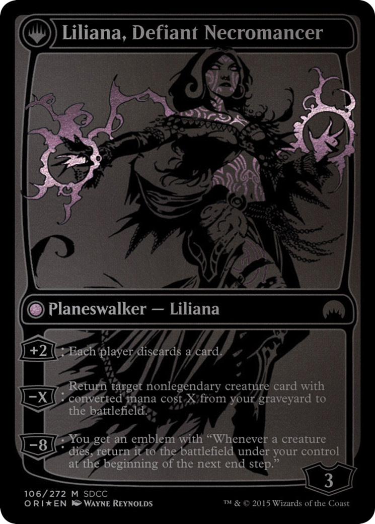 Liliana, Heretical Healer // Liliana, Defiant Necromancer (MEDIA-106) (Foil)
