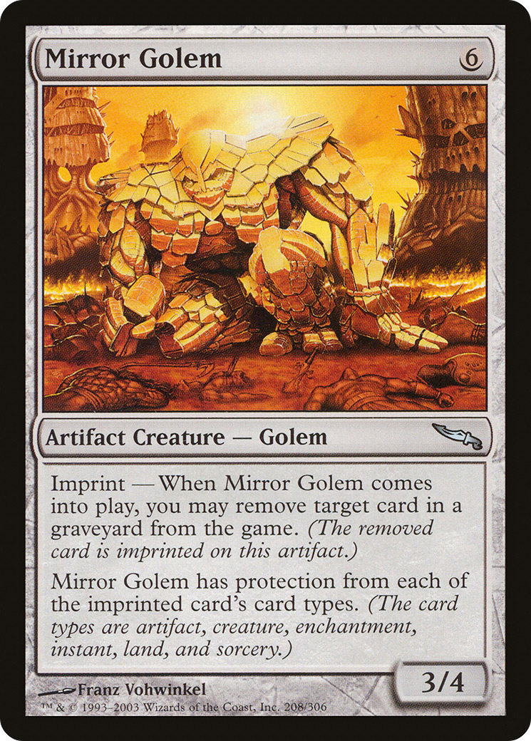 Mirror Golem (MRD-208) (Foil)