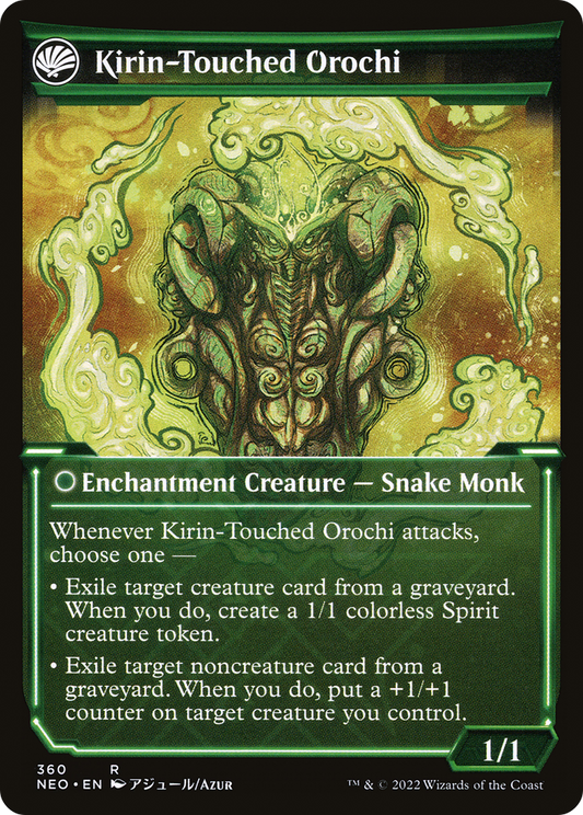 Teachings of the Kirin // Kirin-Touched Orochi (NEO-360) (Showcase) (Foil)