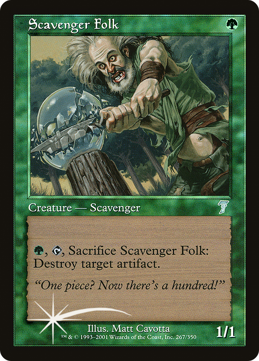 Scavenger Folk (7ED-267★) (Foil)