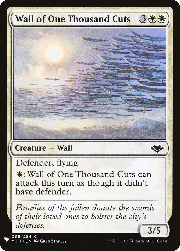 Wall of One Thousand Cuts (LIST-MH1-36)