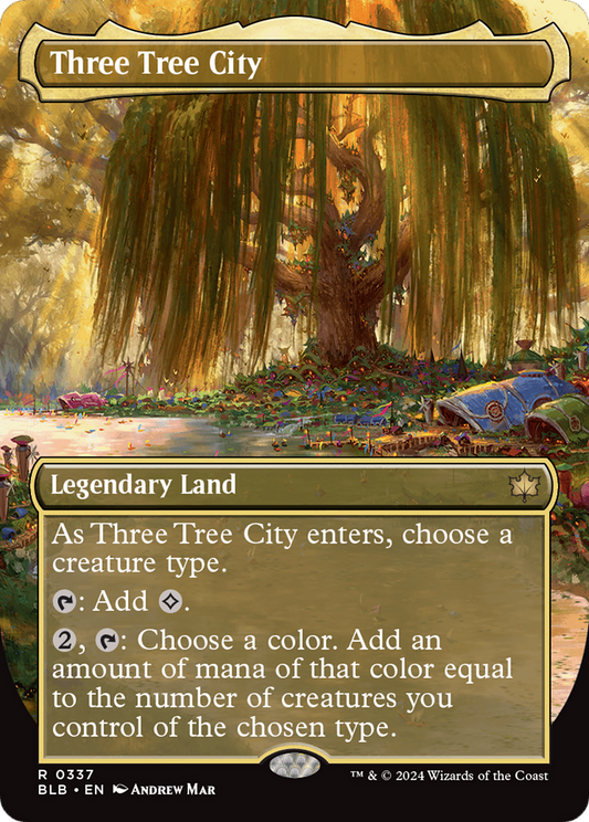 Three Tree City (BLB-337) (Borderless) (Foil)