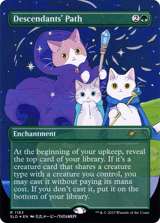 Descendants' Path (SLD-1183) (Borderless) (Foil)