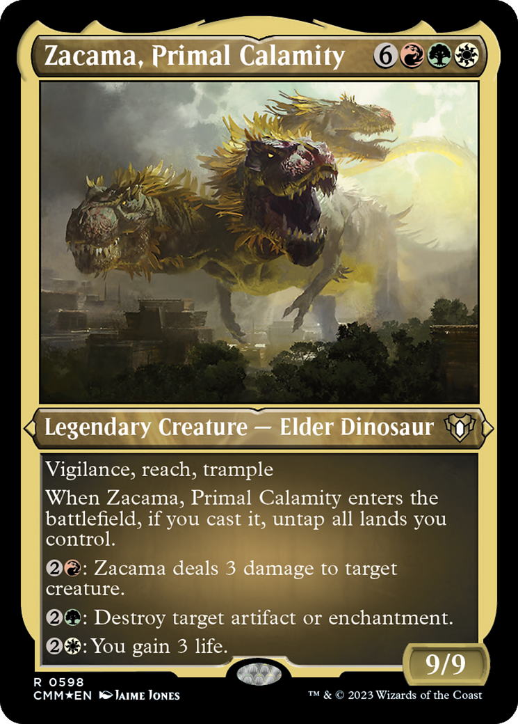Zacama, Primal Calamity (CMM-598) (Etched Foil)