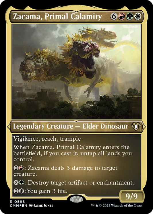 Zacama, Primal Calamity (CMM-598) (Etched Foil)