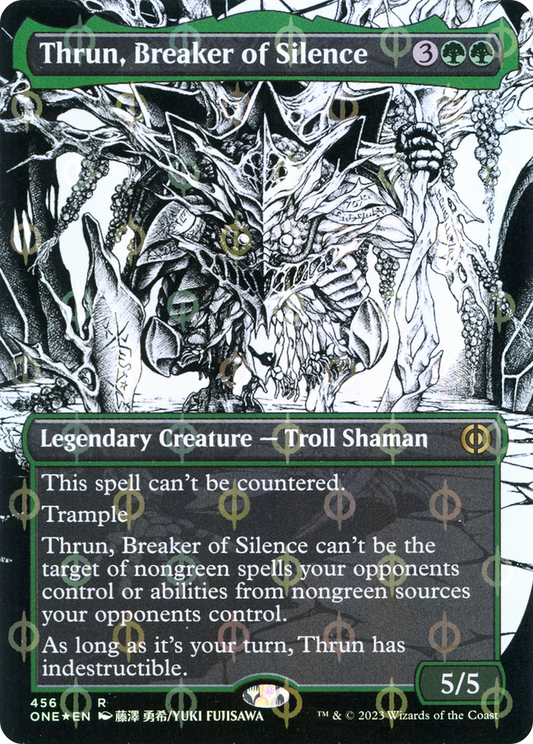 Thrun, Breaker of Silence (ONE-456) (Showcase) (Borderless) (Compleat Foil)