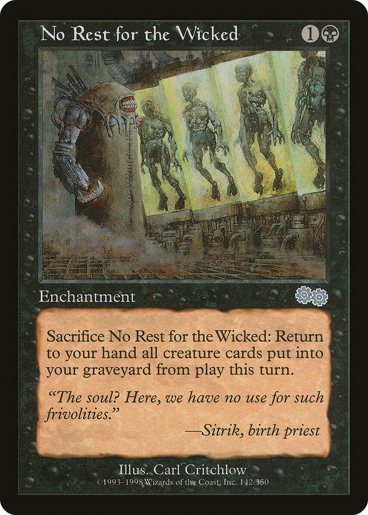 No Rest for the Wicked (USG-142)