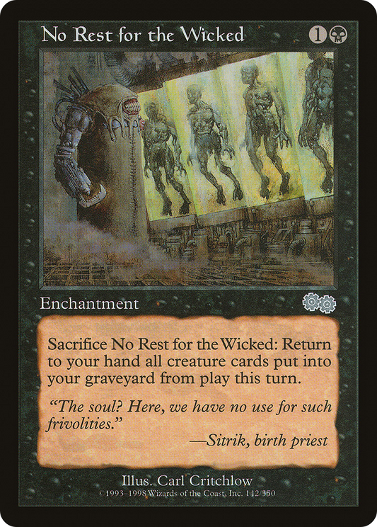 No Rest for the Wicked (USG-142)