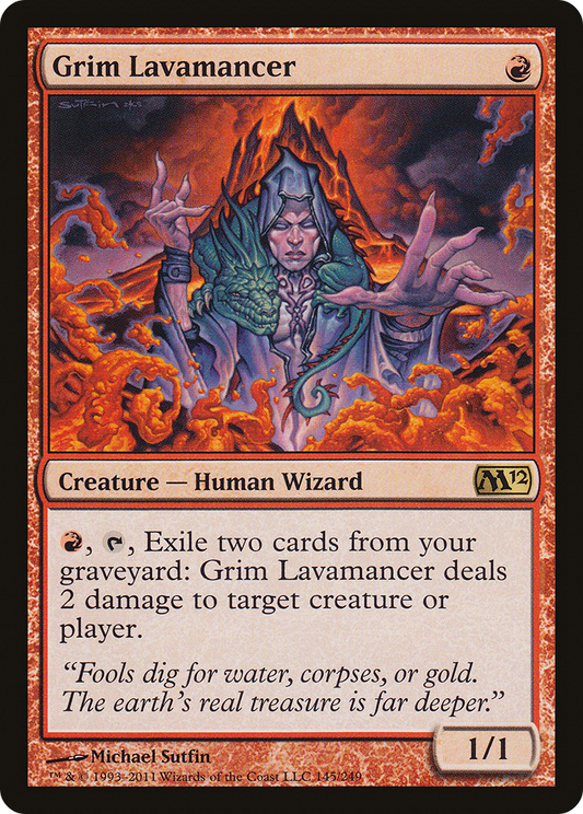 Grim Lavamancer (M12-145) (Foil)