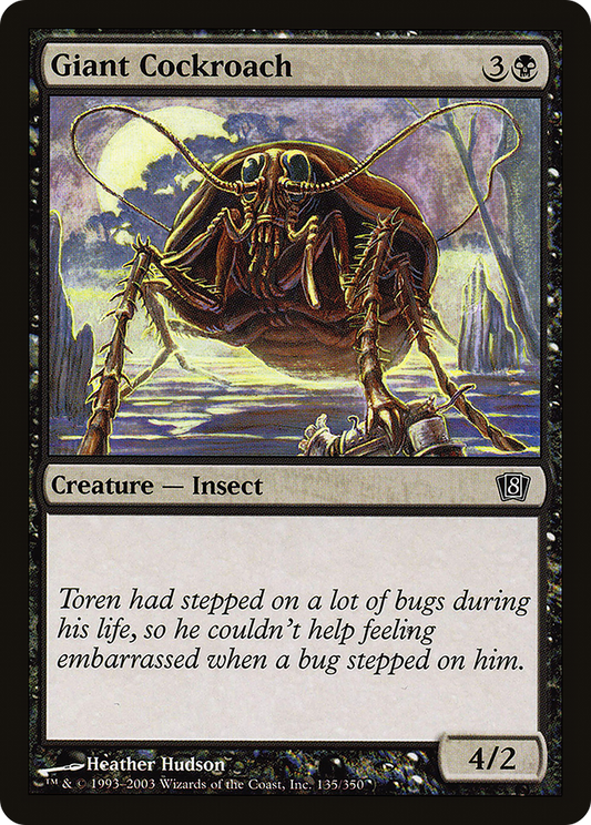 Giant Cockroach (8ED-135★) (Foil)