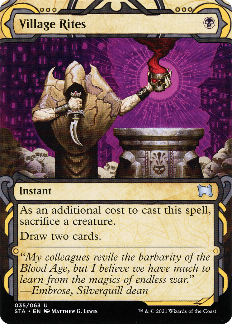 Village Rites (STA-35E) (Borderless) (Etched Foil)