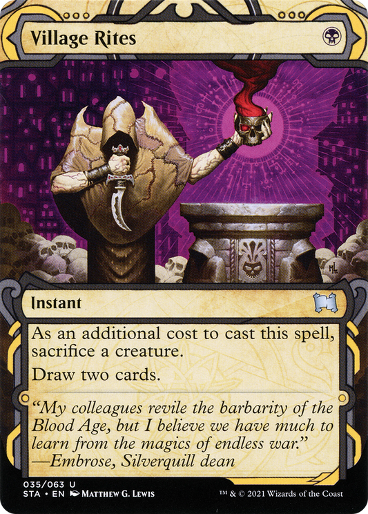 Village Rites (STA-035) (Showcase) (Borderless) (Foil)
