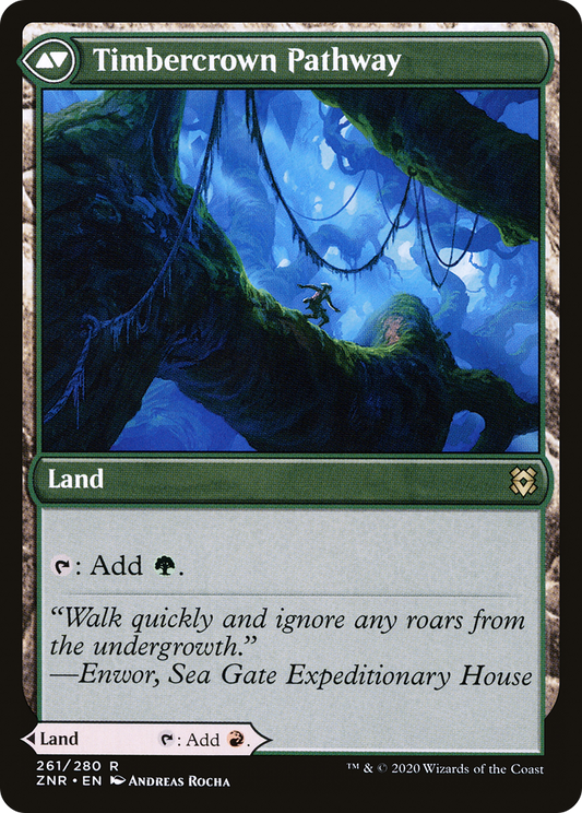 Cragcrown Pathway // Timbercrown Pathway (ZNR-261) (Foil)