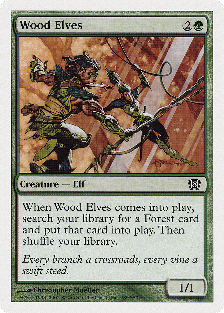 Wood Elves (8ED-289) (Foil)