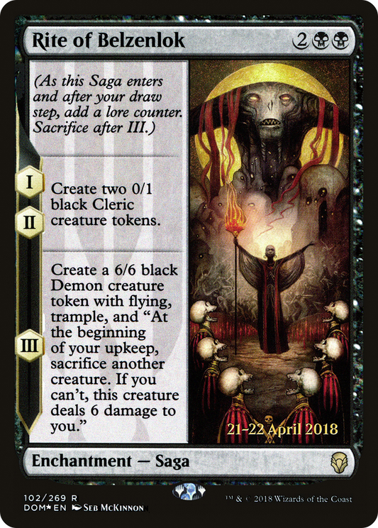 Rite of Belzenlok (PRE-102S) (Foil)