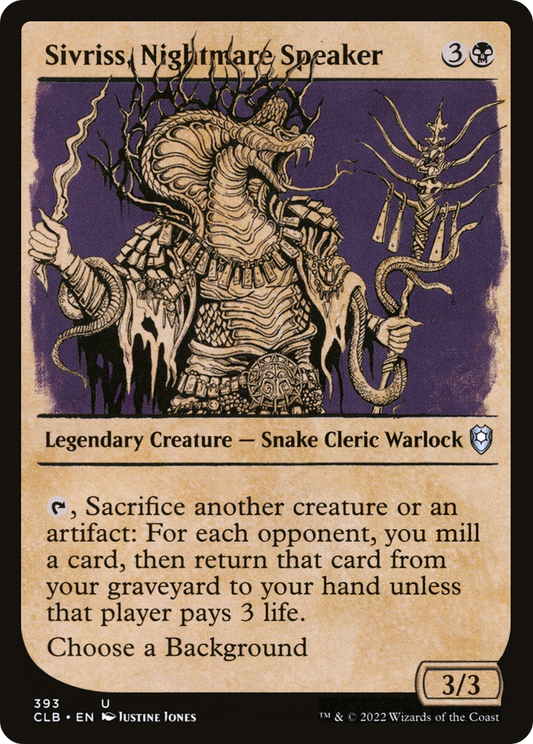 Sivriss, Nightmare Speaker (CLB-393) (Showcase) (Foil)