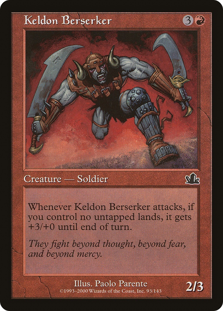 Keldon Berserker (PCY-093) (Foil)
