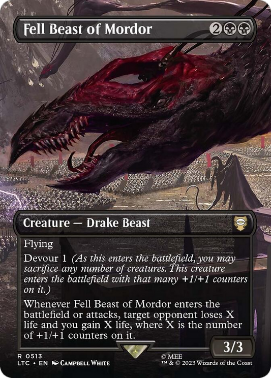 Fell Beast of Mordor (LTC-513) (Borderless) (Foil)