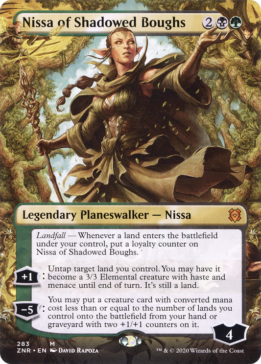 Nissa of Shadowed Boughs (ZNR-283) (Borderless)