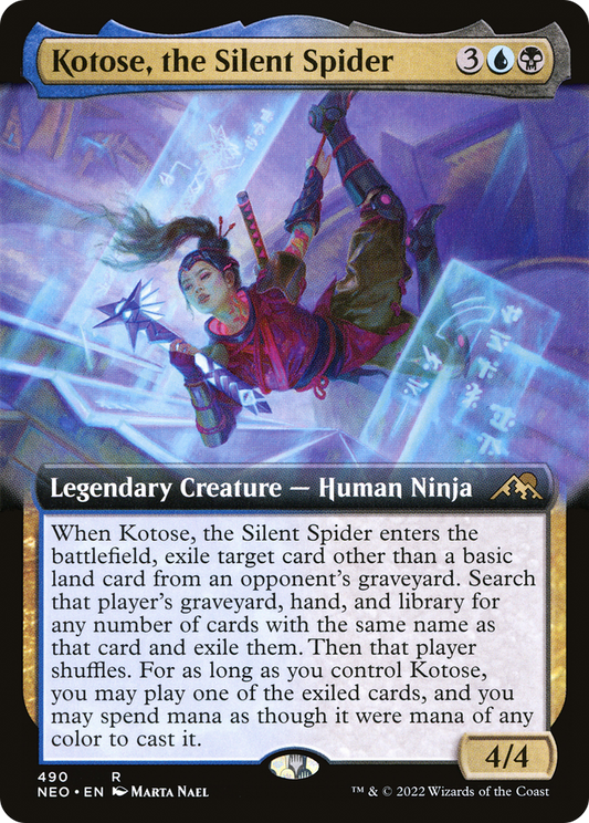 Kotose, the Silent Spider (NEO-490) (Extended Art) (Foil)