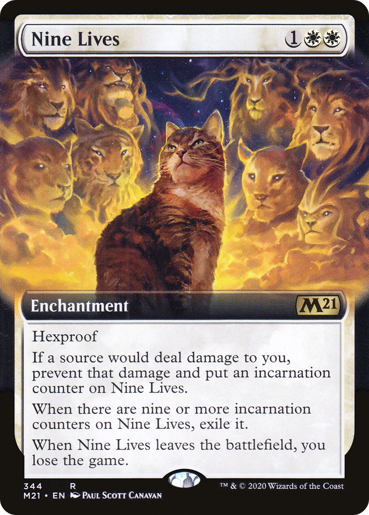 Nine Lives (M21-344) (Extended Art) (Foil)