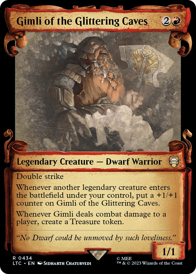 Gimli of the Glittering Caves (LTC-434) (Showcase) (Scroll) (Foil)