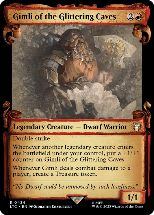 Gimli of the Glittering Caves (LTC-434) (Showcase) (Scroll) (Foil)