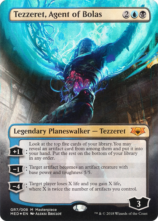 Tezzeret, Agent of Bolas (MED-GR7) (Borderless) (Foil)
