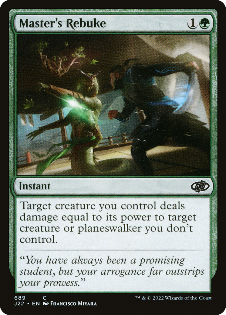 Master's Rebuke (J22-689)